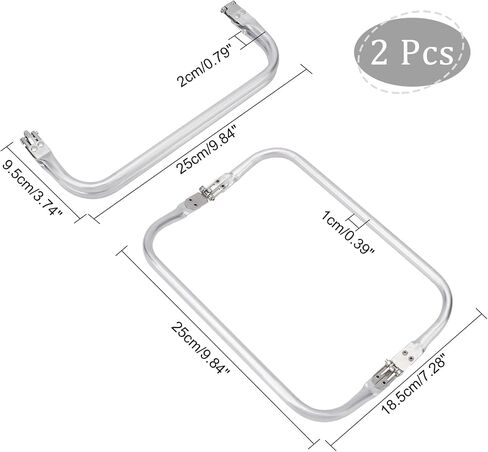 chgcraft 2pcs 236mm محفظة الألومنيوم إطار قبلة Clasp إطار أنبوبي أنبوبي على شكل حرف U إطار القابض المجمع على شكل حقيبة عشاء Craft ، فتح 236x203x10mm in Kuwait