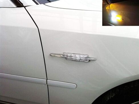 iJDMTOY Clear Lens Amber/White Full LED Fender Side Marker Light Kit Compatible With BMW 1 3 5 Series (E82 E88 E90 E91 E92 E60), Replace OEM Clear/Amber Sidemarkers in Saudi Arabia