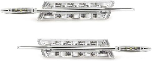 iJDMTOY Clear Lens Amber/White Full LED Fender Side Marker Light Kit Compatible With BMW 1 3 5 Series (E82 E88 E90 E91 E92 E60), Replace OEM Clear/Amber Sidemarkers in Saudi Arabia