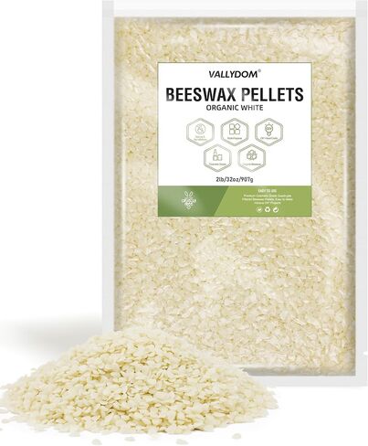 VALLYDOM Beeswax, (1lb)100% Natural Beeswax Paste, 453 Grams, an Organic Beeswax for Cosmetic Applications, Also for Candle waxes, Creams, ointments, Soaps, Wax Cloths and Wood Polishes in Saudi Arabia