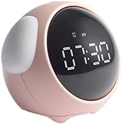 Kids Alarm Clock, Dual Alarm Setting, Adjustable Brightness Night Light, Voice-Activated,Temperature Detection, Wake-up Alarm Clock, Toy and Gift for Children, Students, Boys&Girls in Saudi Arabia
