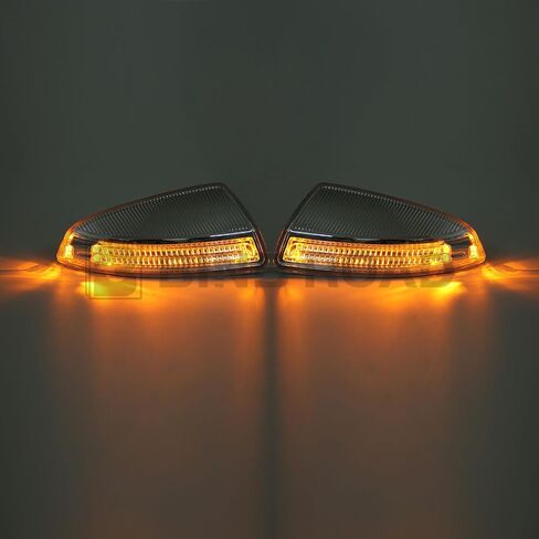 2Pcs Turn Signal LED Door Wing Side Mirror Light 2048200821 + 2048200721 Compatible with Mercedes Benz W204 C300 C350 C63 AMG 2008-2009 in Saudi Arabia