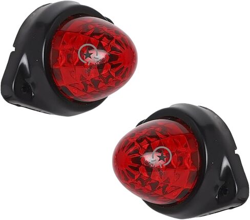 2pcs LED Marker Marker Light ، 12 فولت/24 فولت مصابيح مقطورة مقاومة للماء أضواء شاحنة LED Red Truck Tailer Lights for Truck RV Camper Van Semi Truck in Kuwait