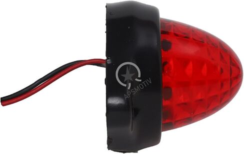 2pcs LED Marker Marker Light ، 12 فولت/24 فولت مصابيح مقطورة مقاومة للماء أضواء شاحنة LED Red Truck Tailer Lights for Truck RV Camper Van Semi Truck in Kuwait