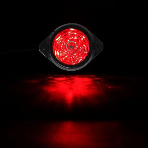 2pcs LED Marker Marker Light ، 12 فولت/24 فولت مصابيح مقطورة مقاومة للماء أضواء شاحنة LED Red Truck Tailer Lights for Truck RV Camper Van Semi Truck in Kuwait