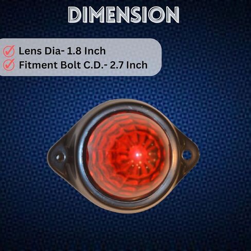 2pcs LED Marker Marker Light ، 12 فولت/24 فولت مصابيح مقطورة مقاومة للماء أضواء شاحنة LED Red Truck Tailer Lights for Truck RV Camper Van Semi Truck in Kuwait