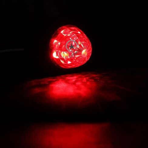 2pcs LED Marker Marker Light ، 12 فولت/24 فولت مصابيح مقطورة مقاومة للماء أضواء شاحنة LED Red Truck Tailer Lights for Truck RV Camper Van Semi Truck in Kuwait