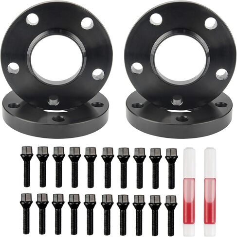 KAC 5x120 Hub Centric Wheel Spacer 15mm, M12x1.5 Studs & 72.56mm Hub Bore, for 328i, 325i, X1, 335i, 328xi, Z3, 330i, Z4, 528i, 325Ci, 323i, 330Ci, 530i, 325xi, 535i, 535xi,5 Lug Tire Spacer, 4PCS in Saudi Arabia