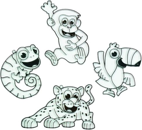 Fun Express Animal Paint Your Own Suncatchers - Crafts for Kids and Fun Home Activities (Fish) - VBS Vacation Bible School Supplies/Decor in Kuwait