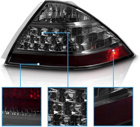 AmeriLite 4 Door Taillights Smoke (No Led Kit) Pair For Honda Accord - Passenger and Driver Side in Saudi Arabia