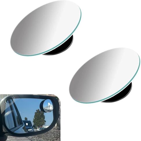2pcs مرآة البقعة العمياء ، جولة HD Glass Leachless View View Leach Leach مع ملحقات خارجية 360 درجة قابلة للتعديل لعصا السيارات سيارات وشاحنات in Kuwait