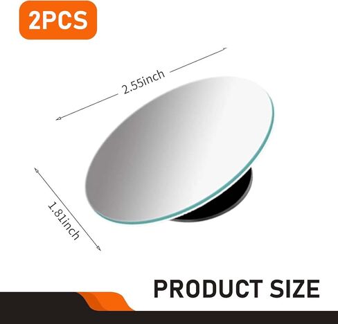 2pcs مرآة البقعة العمياء ، جولة HD Glass Leachless View View Leach Leach مع ملحقات خارجية 360 درجة قابلة للتعديل لعصا السيارات سيارات وشاحنات in Kuwait