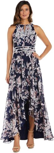 R&M Richards Womens Halter Hi-Low Evening Dress in Saudi Arabia