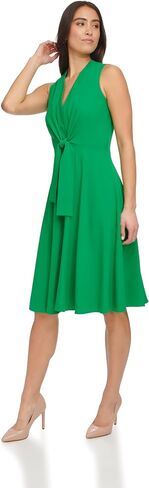 Tommy Hilfiger Women's Women's Frong Front Tie A-Line Midi Dress in Saudi Arabia