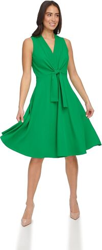 Tommy Hilfiger Women's Women's Frong Front Tie A-Line Midi Dress in Saudi Arabia