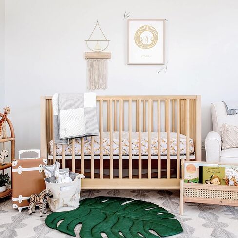 Burt's Bees Baby Reversible Blanket, Nursery, Stroller & Tummy-Time Organic Jersey Cotton Quilted Infant & Toddler Bedding in Saudi Arabia