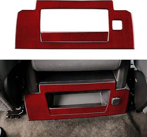 Car Carbon Carbon Secal Recal Box Box Cover Cover Interior Trim to Chevrolet Silverado/GMC Sierra 1500 2500HD 3500HD 2014-2018 Accessories （Red） in Kuwait