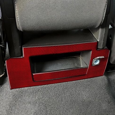Car Carbon Carbon Secal Recal Box Box Cover Cover Interior Trim to Chevrolet Silverado/GMC Sierra 1500 2500HD 3500HD 2014-2018 Accessories （Red） in Kuwait