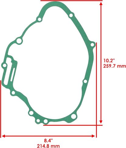 Caltric 4st-E5461-11-00 غطاء القابض متوافق مع Yamaha TT-R110E TTR110 2008-2025 in Saudi Arabia