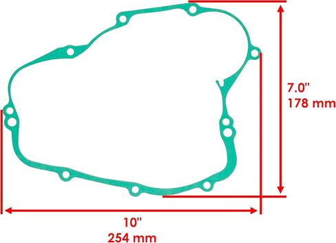 غلاف القابض من حشيات الغلاف الخارجي والداخلي المتوافق مع Kawasaki KX80 1998-2000 / KX85 2001-2024 / KX100 1998-2021 / KX112 2022-2024 11061-0869 11060-1795 11061-0122 11009-1534 in Saudi Arabia