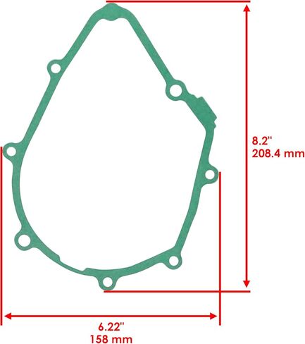 Caltric Left Stator Cover Gasket Compatible with Honda Grom 125 2014-2015 2017-2020 / Super Cub 125 C125A / Monkey 125 Z125M 2019-2021 in Saudi Arabia