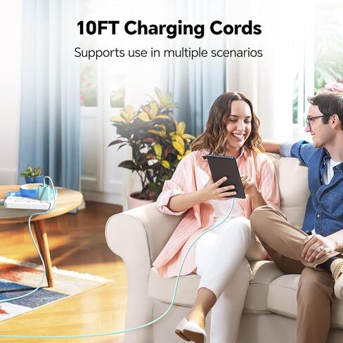 i Phone 16 15 Charger Fast Charging, 3 Pack 100W 10FT USB C Cable with Type C Chargers, USB C Charger Block for i Phone 15/16 Pro/Max/Plus, Pad Air, Pad Pro, Samsumg (Purple Black Red) in Kuwait