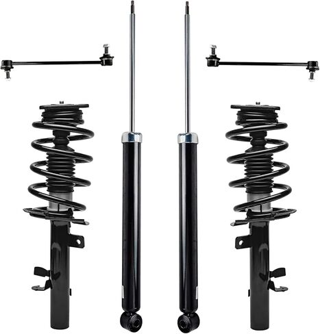 Detroit Axle - Struts Struts Front 6pc لـ Ford Escape 2014-2019 ، 2 Struts & Coil Spring 2 Sway Bar Links 2 Resitres Extorbers 2015 2015 2017 2018 Suspension in Saudi Arabia