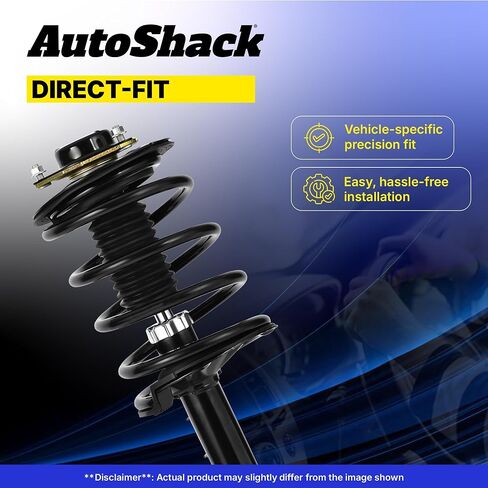 AutoShack Front Complete Strut & Coil Spring Assembly Set for 2003-2008 Toyota Corolla 1.8L FWD | Driver Side Replacement Kit CST100220 in Saudi Arabia