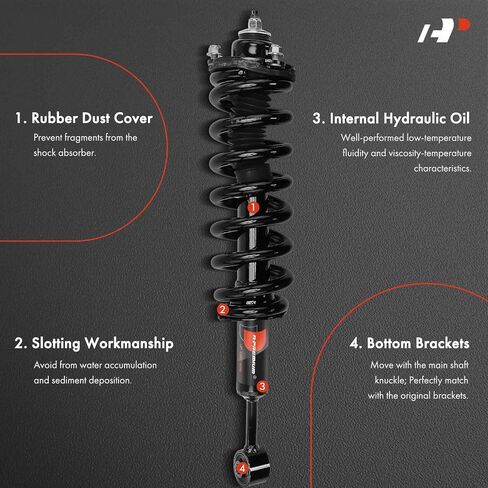 A-Premium Front Driver and Passenger Side Pair (2) Complete Strut and Coil Spring Assembly Compatible with Lexus GX460 2010-2018, GX470 2003-2009 in Saudi Arabia