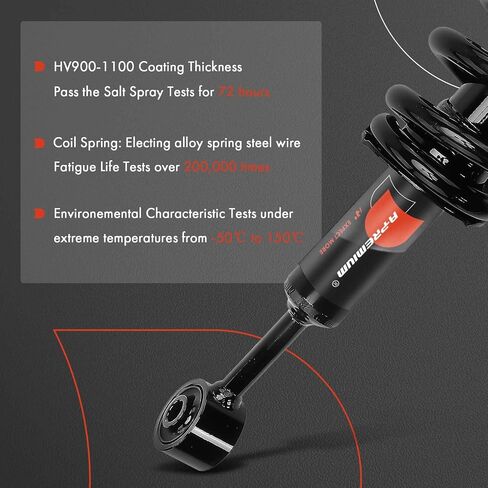 A-Premium Front Driver and Passenger Side Pair (2) Complete Strut and Coil Spring Assembly Compatible with Lexus GX460 2010-2018, GX470 2003-2009 in Saudi Arabia