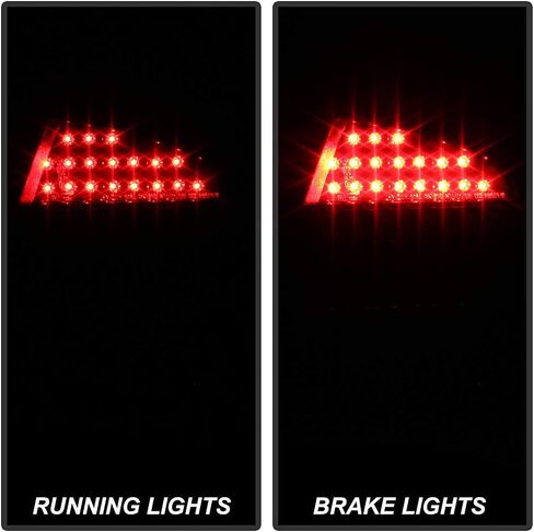 ACANII - For 2002 2003 2004 2005 Audi A4 S4 4-Door Sedan [Smoked Lens] LED Tail Lights Brake Lamps Pair Set Left+Right in Saudi Arabia