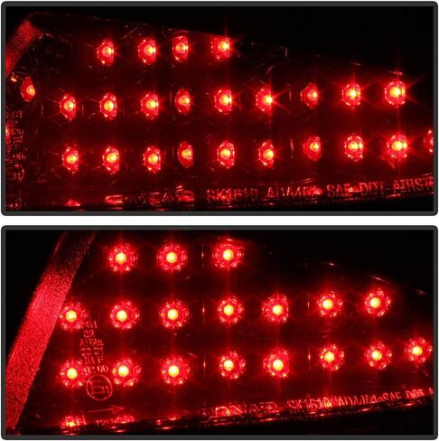 ACANII - For 2002 2003 2004 2005 Audi A4 S4 4-Door Sedan [Smoked Lens] LED Tail Lights Brake Lamps Pair Set Left+Right in Saudi Arabia