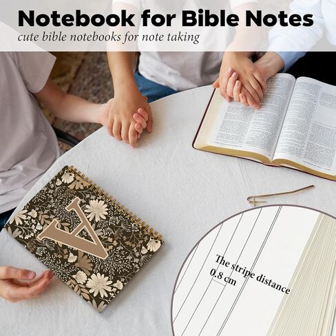 Vintage Boho Floral Personalized Notebook Initial Letter K Notebook Journal for Women,Monogram Notebooks,Monogrammed Gifts for Women,Boho Office Supplies,Floral Notebook 5.5x8.3 in Kuwait