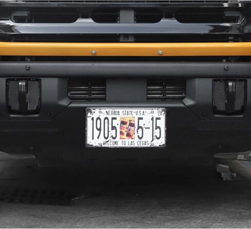 Jimen for Bronco License Plate Holder, Front License Plate Frame Mount Bracket Compatible with Ford Bronco 2021-2023 in Saudi Arabia