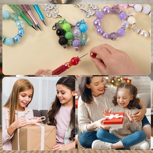 280 Pcs Beads for Pens, Bubblegum Beads Mixed Crystal Resin, Bead for Beadable Pen, Perfect for Pen Decorations, Keychains, Bracelets, and Jewelry Making in Saudi Arabia