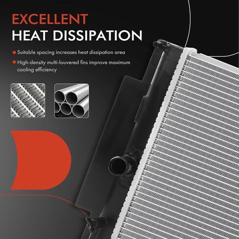 A-Premium Engine Coolant Radiator Assembly with Transmission Oil Cooler Compatible with Scion tC 2011-2016 2.5L, Automatic Transmission, Replace# 1640036180 in Saudi Arabia