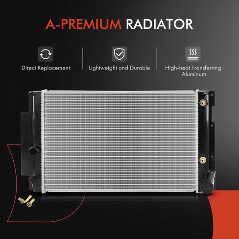 A-Premium Engine Coolant Radiator Assembly with Transmission Oil Cooler Compatible with Scion tC 2011-2016 2.5L, Automatic Transmission, Replace# 1640036180 in Saudi Arabia