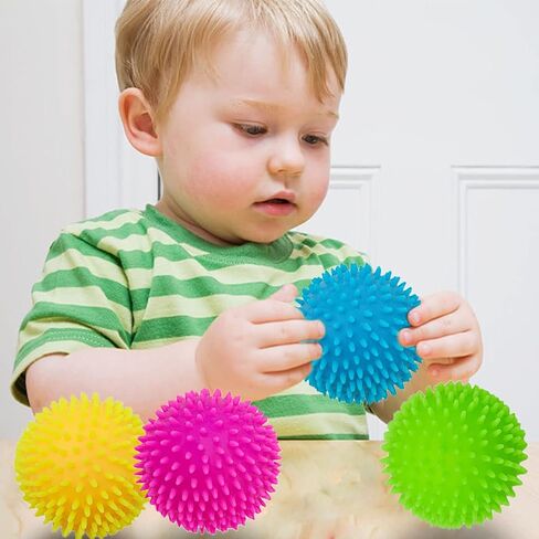 Stress Ball Toys Color Changing - Sensory Squeeze Toys Squishy Balls for Teens Kids and Adults Stress Relief Balls for Easter Stocking Party Bundle - 4 Pack(Green/Yellow/Blue/Pink) in Saudi Arabia