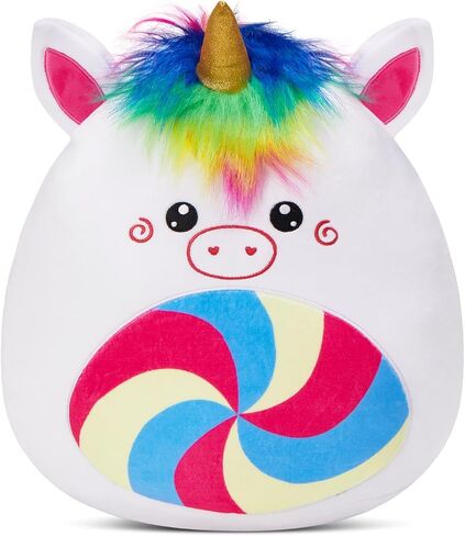 Athionsu 14-Inch Unicorn Cat Plush Pillow Soft and Cuddly Stuffed Animal Toy for Toddler Girls and Boys, Cute Rainbow Belly Plush Gift in Saudi Arabia