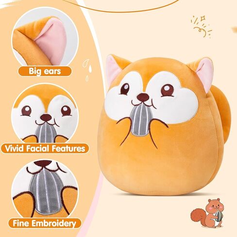 Athionsu مقاس 14 بوصة Cat Plush Plush Plush Plush Soft و Ruged Lucked Toy For Toddler Girls and Boy in Kuwait