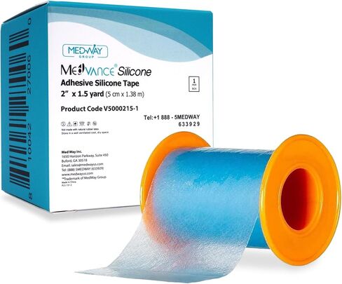 MedVance Silicone Tape 2" Wide Soft with Perforation and Cuttable (1 Pack, 1.5 Yards) in Saudi Arabia