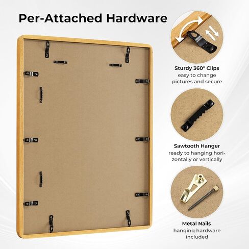 Axeman 11x14 إطارات صور خشب الجوز الصلبة مع 8x10 مع زجاج مقسى من أجل معلق الجدار ، الشاشة الرأسية أو الأفقية ، إطار صور خشبي عتيقة مع زوايا مستديرة للديكور المنزلي in Kuwait