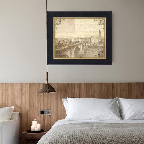 11x14 Black and Gold 2 Tone Vintage Picture Frame, Matted for 8x10 Photos or Art Works, 1.5 in Wide Reverse Polystrene Profile, Gold Inner in Saudi Arabia