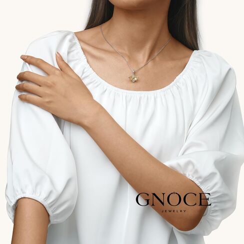GNOCE Glow in the Dark Bee Pendant Dangle Charm for Women, S925 Sterling Silver BraceletNecklcae Charm for Her, Valentine Mother's Day Jewelry Gift (Bee) in Saudi Arabia