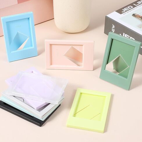 18 PCS 2x3 إطارات الصور بشكل كبير لفوفيلم Instax Mini Film ، Small 2 × 3 بوصة إطار صور الطاولة ، لطيف صغير متعدد الملون 2x3 Deske Display in Saudi Arabia