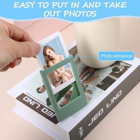 18 PCS 2x3 إطارات الصور بشكل كبير لفوفيلم Instax Mini Film ، Small 2 × 3 بوصة إطار صور الطاولة ، لطيف صغير متعدد الملون 2x3 Deske Display in Saudi Arabia