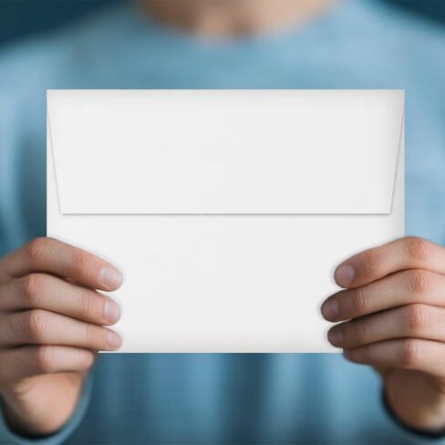 LUXPaper A7 Invitation Envelopes | Peel & Press | 5 1/4" x 7 1/4" | Baby Blue | 80lb. Text | 500 Qty in Saudi Arabia
