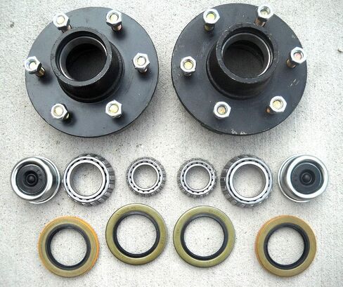 R.K.PARTS 2- محاور مقطورة تحويل المنزل المحمول مع المحامل 6000# 6 LUG 6x5.5 محور العاطل in Saudi Arabia