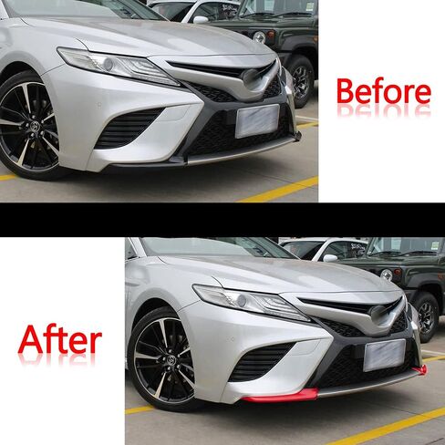 مجموعة Xotic Tech Set Grille Outside Grille Insert + الزاوية الأمامية + إكسسوارات الشفاه الخلفية تغطية مجموعة التحرير والسرد ، متوافقة مع Toyota Toyota Camry SE/XSE 2018-2020 in Saudi Arabia