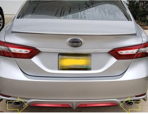 مجموعة Xotic Tech Set Grille Outside Grille Insert + الزاوية الأمامية + إكسسوارات الشفاه الخلفية تغطية مجموعة التحرير والسرد ، متوافقة مع Toyota Toyota Camry SE/XSE 2018-2020 in Saudi Arabia